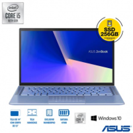 Imagem da oferta Notebook Asus ZenBook 14 Intel Core i5 10210U 8GB 256GB SSD Tela de 14" Azul Claro Metálico - UX431FA-AN202T