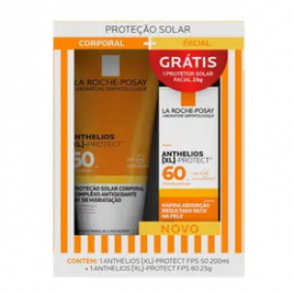 Kit Protetor Solar Anthelios XL-Protect FPS 50 200ml + Protetor Solar Facial FPS 60 25g - La Roche-Posay