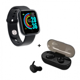 Imagem da oferta Kit de Fone de Ouvido Bluetooth Y30 e Smartwatch Y68