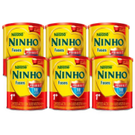 Imagem da oferta Kit Composto Lácteo Nestlé Ninho Fases 1+ 6 Unidades