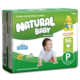 Imagem da oferta Fraldas Natural Baby Premium P - 96 Unidades