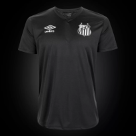 Imagem da oferta Camisa Santos Black Edição Limitada 21/22 s/n° Torcedor Umbro Masculina - Preto