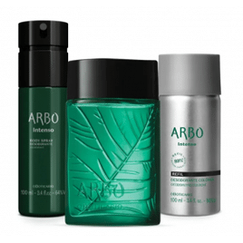 Imagem da oferta Combo Arbo Intenso: Desodorante Colônia 100ml + Body Spray 100ml + Refil Desodorante Colônia 100ml