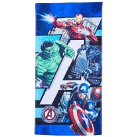 Imagem da oferta Toalha Aveludada Lepper Avengers Azul 75 cm x 1.4 m Pacote de 1 Algodão Tradicional