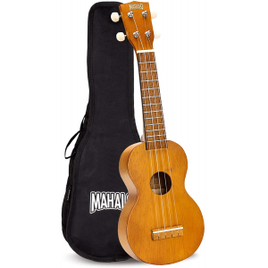 Ukulele Soprano Madeira Natural Série Kahiko - Mahalo MK1TBR
