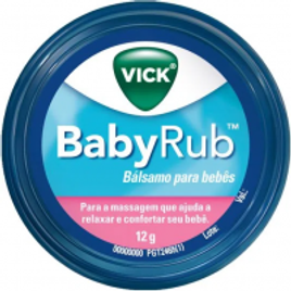 Pomada Calmante para Bebês Vick BabyRub 12g