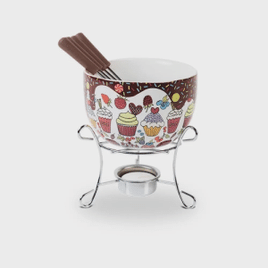 Imagem da oferta Aparelho de Fondue em Cerâmica com 7 Peças Cupcake - Brinox 1256/116