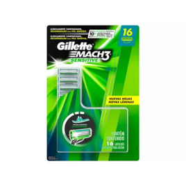 Carga para Aparelho de Barbear Gillette - Mach3 Sensitive 16 Cargas