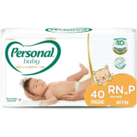 Imagem da oferta Fralda Personal Baby Premium Protection RN ao P com 40 unidades