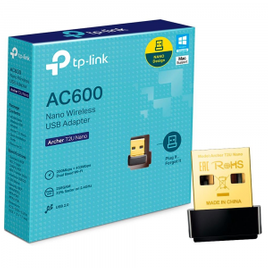 Imagem da oferta Adaptador Wireless TP-Link USB AC600 Archer T2U Nano