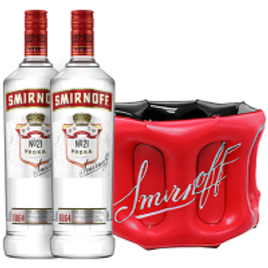 Imagem da oferta Combo 2 Vodkas Smirnoff 998ml + 1 Balde Inflável 4L