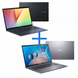 Imagem da oferta Notebook ASUS VivoBook X513EP-EJ232T Preto + Notebook ASUS E510MA-BR295R Preto