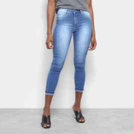 Imagem da oferta Calça Jeans Skinny Sawary Estonada Cintura Média Feminina