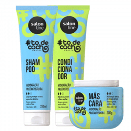 Imagem da oferta KIT SHAMPOO, CONDICIONADOR E MÁSCARA TÔ DE CACHO SALON LINE