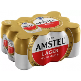 6 Packs de Cerveja Amstel Puro Malte Pilsen - 12 Unidades cada 350ml