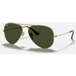 Óculos Escuro Ray-Ban Aviator Large Metal Ouro Metal Lentes Verde RB3025L  - 0RB3025L18158