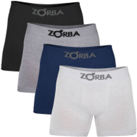 Imagem da oferta Confira Kit com 4 Cuecas Boxer sem Costura Algodão Zorba com 13% de desconto!