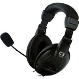 Imagem da oferta Headset com Mic Voicer Confort Preto - C3 Tech
