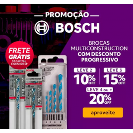Imagem da oferta Ganhe até 20% de Desconto Progressivo em Brocas Bosch