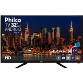 Imagem da oferta Smart TV LED 32'' HD Philco PH32B51DSGWA 2 HDMI 2 USB Wi-Fi 60Hz