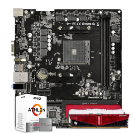 Imagem da oferta Kit upgrade AMD Athlon 3000G A320M DDR4 8GB DDR4 3000MHz