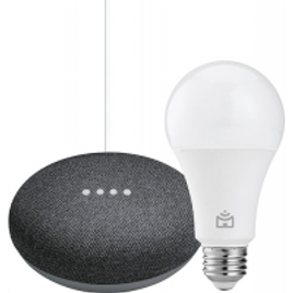 Imagem da oferta Smart Speaker Google Nest Mini 2 Geração + Smart Lâmpada Wifi Positivo