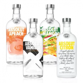 Imagem da oferta Kit Vodka Absolut Flavors Completo - Drinks&Co