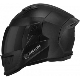 Imagem da oferta Capacete Fechado Stealth Solid 58 Viseira Fumê Preto Metalico