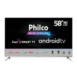 Imagem da oferta Smart TV Android 58" Philco 4K UHD LED Wi-Fi 4 HDMI 2 USB PTV58G71AGBLS