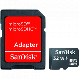 Imagem da oferta Cartão de Memória 32GB Micro SD + Adaptador SD