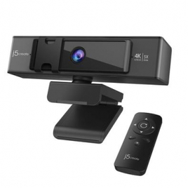 Imagem da oferta Webcam j5create USB 4K Ultra HD com Controle Remoto de Zoom Digital Preta - JVCU435