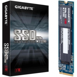 Imagem da oferta SSD Gigabyte, 1TB, M.2, PCIe, NVMe, Leituras: 2500Mb/s e Gravações: 2100Mb/s - GP-GSM2NE3100TNTD
