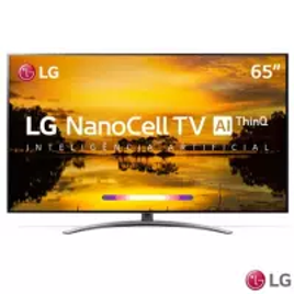 Imagem da oferta Smart TV 4K LG LED 65" Tecnologia NanoCell, Controle Smart Magic, Processador Inteligente e Wi-Fi - 65SM9000PSA