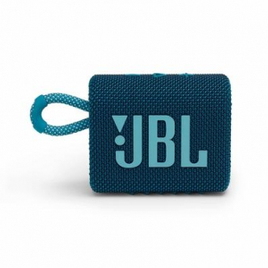 Imagem da oferta Caixa de Som JBL GO3 Bluetooth À Prova d'Agua e Poeira 4,2W RMS Azul - JBLGO3BLU