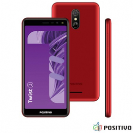 Imagem da oferta Smartphone Twist 3 Vermelho Rubber Positivo, com Tela 5,5", 3G, 32GB e Câmera de 8MP - S513