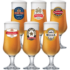 Imagem da oferta Conjunto de Taças para Cerveja Ruvolo Barcelona 370ml – 6 Peças