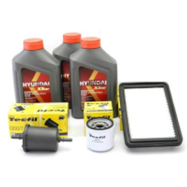 Imagem da oferta Kit Troca de Óleo HB20 e Picanto 1.0 - Óleo Hyundai 5w30 e Filtros de Óleo, Ar e Combustível Tecfil