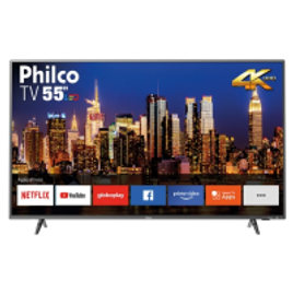 Imagem da oferta Smart TV LED 55" Philco PTV55F62SNT Ultra HD 4K 3 HDMI 2 USB Wi-Fi