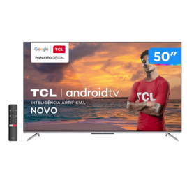 Imagem da oferta Smart TV 4K UHD LED 50” TCL 50P715 Android Wi-Fi - Bluetooth 3 HDMI 2 USB
