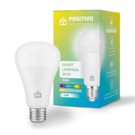 Imagem da oferta Lâmpada LED Inteligente Positivo Home Smart RGB+ WIFI Branco Quente e Frio 12W Bivolt