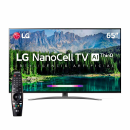 Imagem da oferta Smart TV LG LED 65" 4K 65SM8600 com NanoCell AI Cinema Dolby Atmos WebOS 4.5 e Wi-Fi