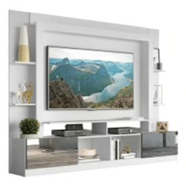 Imagem da oferta Rack com Painel Multimóveis Oslo para TV até 65" 2 Portas com Espelho