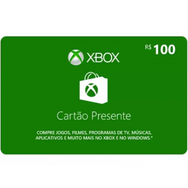 Imagem da oferta Gift Card Digital Xbox Cartão Presente R$ 100