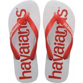 Chinelo Top Logo Mania 2 - Havaianas - Adulto Unissex - Vermelho Crush