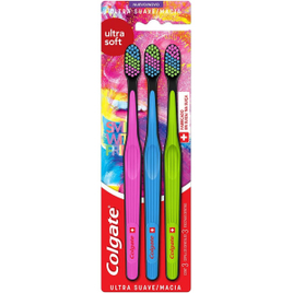 Escova Dental Colgate Ultra Soft 3 Unidades