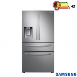 Imagem da oferta Refrigerador French Door Samsung de 04 Portas Frost Free com 501 Litros Twin Cooling Inox - RF22R7351SR/AZ