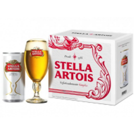 Imagem da oferta Kit Cerveja Stella Artois American Standard Lager - 269ml Cada 8 Unidades com 1 Taça - Cerveja