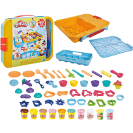 Imagem da oferta Play-Doh Super Sobremesas - Com mais de 40 acessórios Play-Doh e 10 potes de massinha - F7503 - Hasbro