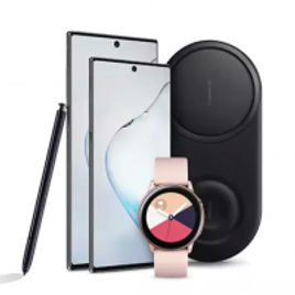 Imagem da oferta Smartphone Samsung Galaxy Note10 256GB e Note10+ 256GB e 512GB + Galaxy Watch + Carregador Wireless Duplo