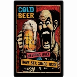 Imagem da oferta Placa Decorativa 5063 Cold Beer - at.home